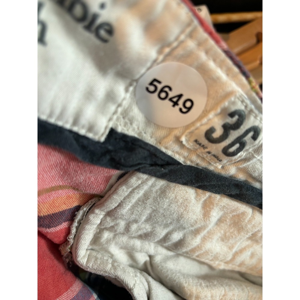 Abercrombie & Fitch Chino Shorts Mens 36 Multicolor 100% Cotton Plaid Button Fly - Picture 12 of 12